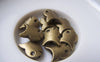 Accessories - 20 Pcs Of Antique Bronze Fish Beads Spacer 10x12mm A4867