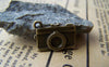 Accessories - 20 Pcs Of Antique Bronze Flat Camera Charms 12x18mm A1786