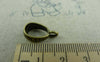Accessories - 20 Pcs Of Antique Bronze Flower Necklace Bail Charms 7x17mm A5829