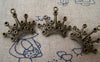 Accessories - 20 Pcs Of Antique Bronze Half Crown Charms  14x24mm A3459