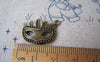 Accessories - 20 Pcs Of Antique Bronze Halloween Chief Mask Charms 15x21mm A4517
