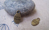 Accessories - 20 Pcs Of Antique Bronze Hand Made Oval Charms Double Sided 8x15mm A2459