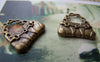 Accessories - 20 Pcs Of Antique Bronze Handbag Charms 16.5x16.5mm A1405