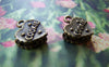 Accessories - 20 Pcs Of Antique Bronze Heart Cookie Charms Pendants Double Sided 10x12mm A509