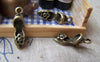 Accessories - 20 Pcs Of Antique Bronze High Heel Flower Sandals Shoes Charms 6x18mm A3283