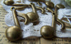 Accessories - 20 Pcs Of Antique Bronze Huge Music Note Charms 17x27mm A3662