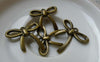 Accessories - 20 Pcs Of Antique Bronze Knot Bow Tie Charms 25mm A5682