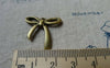 Accessories - 20 Pcs Of Antique Bronze Knot Bow Tie Charms 25mm A5682