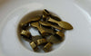 Accessories - 20 Pcs Of Antique Bronze Leaf Bail Charms 7x21mm A5653