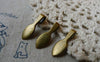 Accessories - 20 Pcs Of Antique Bronze Leaf Bail Charms 7x21mm A5653