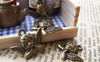 Accessories - 20 Pcs Of Antique Bronze Lovely Angel Charms 11x20mm A726