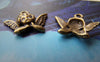 Accessories - 20 Pcs Of Antique Bronze Lovely Angel Charms 11x20mm A726