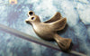 Accessories - 20 Pcs Of Antique Bronze Lovely Bird Charms 15x21mm A262