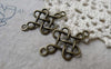 Accessories - 20 Pcs Of Antique Bronze Lovely Chinese Knot Connector Charms 18x31mm  A6102