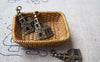Accessories - 20 Pcs Of Antique Bronze Lovely Church Building Charms 14x22mm A1656