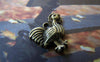 Accessories - 20 Pcs Of Antique Bronze Lovely Cock Rooster Charms 13x15mm A2195
