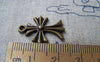 Accessories - 20 Pcs Of Antique Bronze Lovely Cross Charms 16x19mm A469