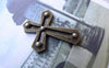 Accessories - 20 Pcs Of Antique Bronze Lovely Cross Charms 21x27mm A7719