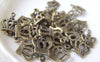 Accessories - 20 Pcs Of Antique Bronze Lovely Crown Charms 10x15mm A4466
