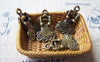 Accessories - 20 Pcs Of Antique Bronze Lovely Dress Charms 11x17mm A2486