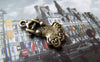 Accessories - 20 Pcs Of Antique Bronze Lovely Dress Charms 11x17mm A2486