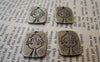 Accessories - 20 Pcs Of Antique Bronze Lovely Flat Boy Charms  13x17mm A3797