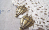 Accessories - 20 Pcs Of Antique Bronze Lovely Hot Air Balloon Charms 17x25mm A3483