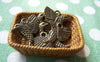 Accessories - 20 Pcs Of Antique Bronze Lovely Hummingbird Bird Charms 14x17mm A4724