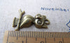 Accessories - 20 Pcs Of Antique Bronze Lovely Owl Charms 18x24mm A139