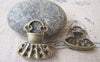 Accessories - 20 Pcs Of Antique Bronze Lovely Princess Dress Charms 22x24mm A569