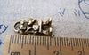 Accessories - 20 Pcs Of Antique Bronze Lovely Robot Charms 9x17mm A684