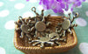 Accessories - 20 Pcs Of Antique Bronze Lovely Sun Charms 17mm A359