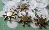 Accessories - 20 Pcs Of Antique Bronze Lovely Sun Charms 17mm A359