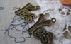 Accessories - 20 Pcs Of Antique Bronze Lovely Word Yes Charms 20x23mm A4379