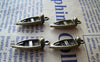 Accessories - 20 Pcs Of Antique Bronze Motor Boat Fishing Boat Charms 8x22mm A948