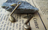 Accessories - 20 Pcs Of Antique Bronze Music Note Charms 7x24mm A3421