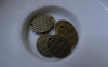 Accessories - 20 Pcs Of Antique Bronze Oval Charms Pendants 13x15mm A7598