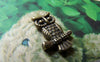 Accessories - 20 Pcs Of Antique Bronze Owl Charms Double Sided 13x20mm A109