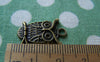 Accessories - 20 Pcs Of Antique Bronze Owl Charms Pendant 15x19mm A101