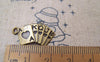 Accessories - 20 Pcs Of Antique Bronze Poker Cards Royal Flush Charms 13x20mm A5197
