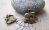 Accessories - 20 Pcs Of Antique Bronze Rabbit Charms 13x14mm A668