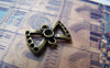 Accessories - 20 Pcs Of Antique Bronze Rhinestone Bow Tie Knot Connector  10x15mm A739