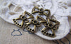 Accessories - 20 Pcs Of Antique Bronze Rhinestone Bow Tie Knot Connector  10x15mm A739