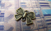 Accessories - 20 Pcs Of Antique Bronze Rhinestone Bow Tie Knot Connector Charms 14x17mm A3440