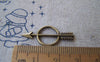 Accessories - 20 Pcs Of Antique Bronze Ring Arrow Charms 13x28mm A2318