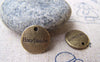 Accessories - 20 Pcs Of Antique Bronze Round Handmade Charms 14mm Double Sided A1609