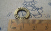 Accessories - 20 Pcs Of Antique Bronze Round Ring Charms 14mm A3112