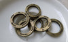 Accessories - 20 Pcs Of Antique Bronze Round Ring Charms  20mm A6099