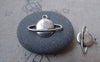 Accessories - 20 Pcs Of Antique Bronze Satellite Flying Around The Globe Charms 15x22mm A7570