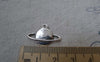 Accessories - 20 Pcs Of Antique Bronze Satellite Flying Around The Globe Charms 15x22mm A7570